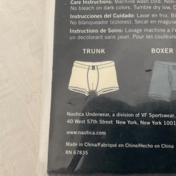 Nautica Men’s Active Stretch Cotton Trunk 2 x 2-Pk White Size Large - Picture 5 of 6